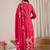 Floral Printed Pure Cotton A-Line Kurta With Trousers & Dupatta