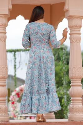 Reyon blue anarkali gawn 3