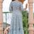 Reyon blue anarkali gawn