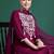 Embroidered Mirror Work Kurta With Trousers & Dupatta