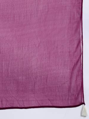 Embroidered Mirror Work Kurta With Trousers & Dupatta 4