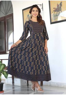Reyon anarkali gown 1