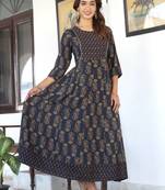 Reyon anarkali gown
