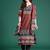 Women Striped Regular Mirror Work Pure Cotton Kurta with Trousers & With Dupatta