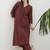 Women Printed Pleated Pure Cotton Kurta with Trousers
