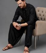 Black cotton pathani