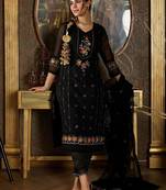 Women Floral Embroidered Regular Thread Work Kurta with Trousers & With Dupatta