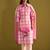 Floral Printed Sweetheart Neck Stone Work Linen Kurta With Trouser & Dupattta