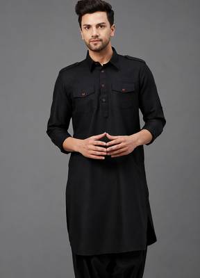 Black cotton pathani 2