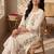 Women Floral Embroidered Regular Thread Work Pure Cotton Kurta with Trousers