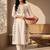 Women Floral Embroidered Regular Thread Work Pure Cotton Kurta with Trousers