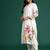 Plus Size Floral Print Beads & Stones Kurta with Trousers & Dupatta