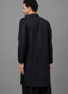 Black cotton pathani 4