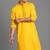 Yellow cotton kurta pant