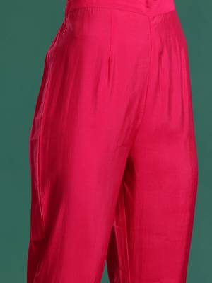 Ethnic Motifs Embroidered Regular Kurta with Trousers 3