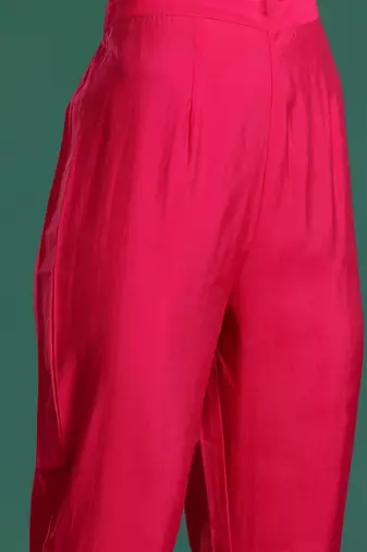 Ethnic Motifs Embroidered Regular Kurta with Trousers