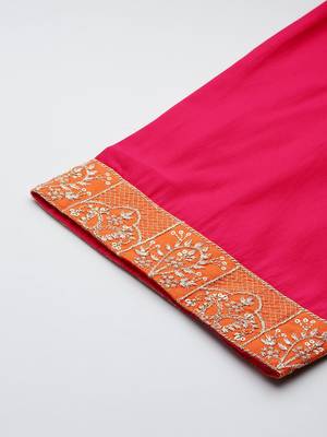 Ethnic Motifs Embroidered Regular Kurta with Trousers 7