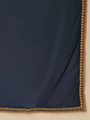 Women Floral Embroidered Regular Sequinned Kurta with Sharara & With Dupatta 4