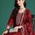 Ethnic Motifs Embroidered Sequinned Kurta with Trousers & Dupatta