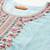 Floral Embroidered Linen Kurta with Trousers & With Dupatta