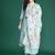 Floral Embroidered Linen Kurta with Trousers & With Dupatta