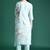 Floral Embroidered Linen Kurta with Trousers & With Dupatta
