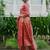 Women Floral Embroidered Regular Liva Kurta with Trousers & With Dupatta