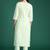 Women Striped Regular Thread Work Pure Cotton Kurta with Trousers