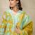 Floral Printed V-Neck Pure Cotton Straight Kurta With Trousers And Dupatta
