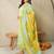 Floral Printed V-Neck Pure Cotton Straight Kurta With Trousers And Dupatta