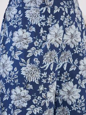 V-Neck Floral Printed Empire Pure Cotton Kurta with Trouser 7