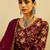 Floral Printed V-Neck Pure Cotton Straight Kurta With Trousers & Dupatta
