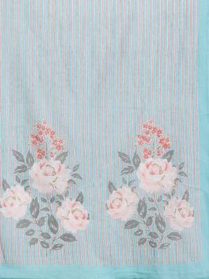 Women Floral Printed Regular Mirror Work Pure Cotton Kurta with Trousers & With Dupatta 4