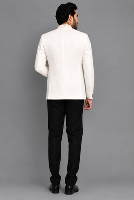 Cream art silk jodhpuri 4