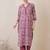 Paisley Printed V-Neck Pure Cotton Straight Kurta With Trousers