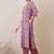 Paisley Printed V-Neck Pure Cotton Straight Kurta With Trousers