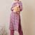 Paisley Printed V-Neck Pure Cotton Straight Kurta With Trousers