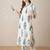 Floral Printed V-Neck Pure Cotton Kurta With Trouser