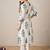 Floral Printed V-Neck Pure Cotton Kurta With Trouser