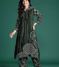 Printed Beads & Stones Kurta with Trousers