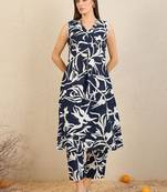 Women Printed Regular Pure Cotton Kurta with Trousers