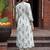 Women Floral Printed Angrakha Pure Cotton Kurta with Trousers