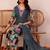 Women Floral Printed Regular Thread Work Pure Cotton Kurta with Palazzos & With Dupatta