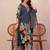 Women Floral Printed Regular Thread Work Pure Cotton Kurta with Palazzos & With Dupatta
