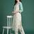 Women Floral Printed Regular Beads and Stones Pure Cotton Kurta with Trousers