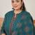 Plus Size Printed Regular Pure Cotton Kurta with Trousers & With Dupatta