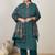 Plus Size Ethnic Printed Regular Pure Cotton Kurta with Trousers & With Dupatta