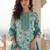 Women Floral Printed Regular Beads and Stones Kurta with Trousers & With Dupatta