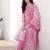 Women Floral Printed Regular Beads and Stones Kurta with Trousers & With Dupatta