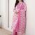 Women Floral Printed Regular Beads and Stones Kurta with Trousers & With Dupatta